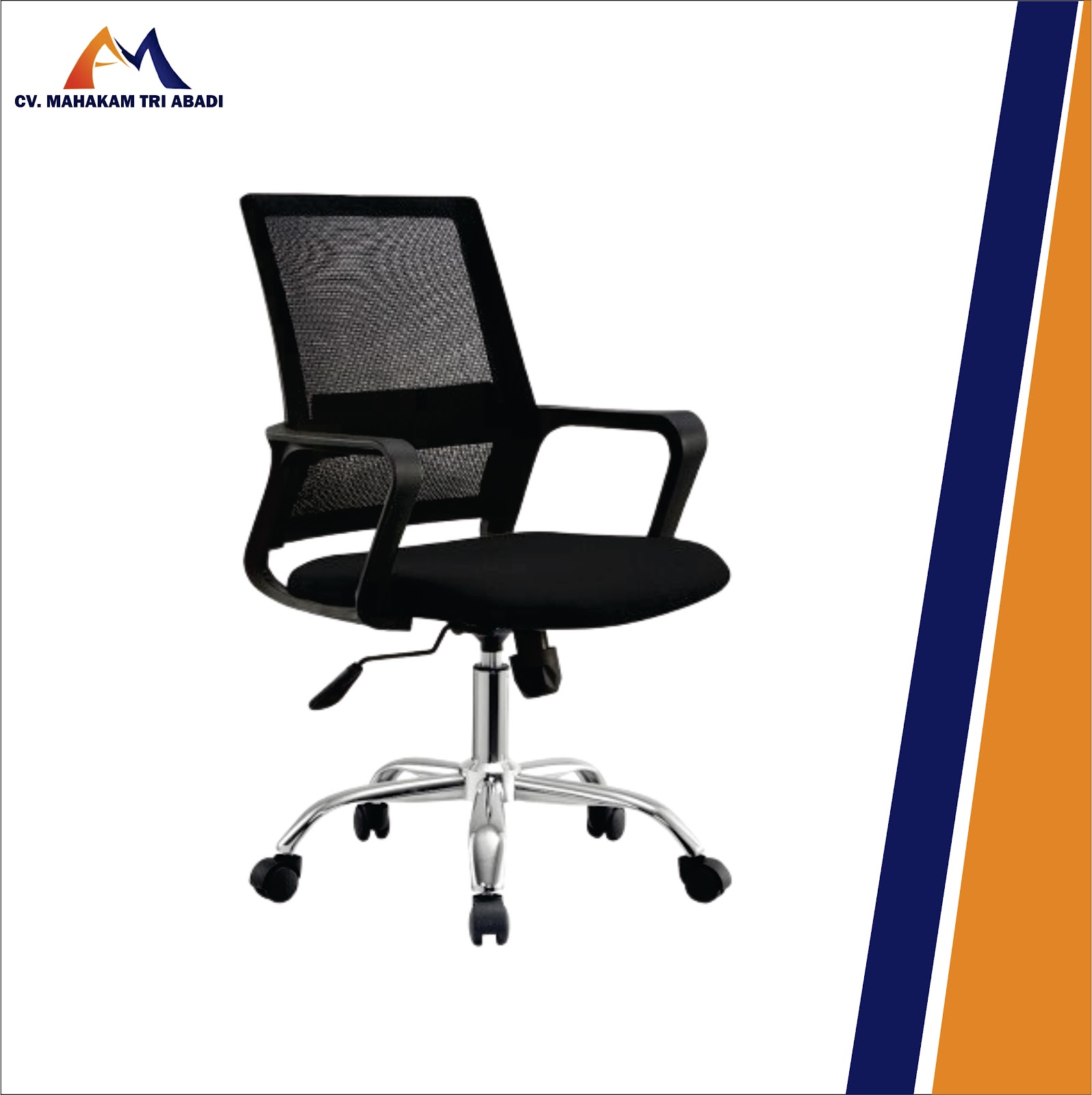 Kursi Kerja hidrolik Hitam